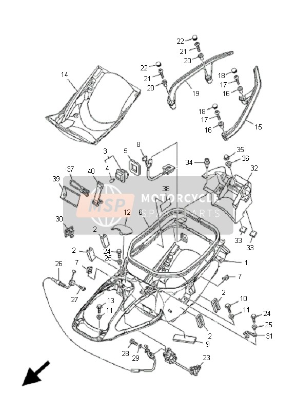 4B52474W02P4, Assist,Grip 2, Yamaha, 0